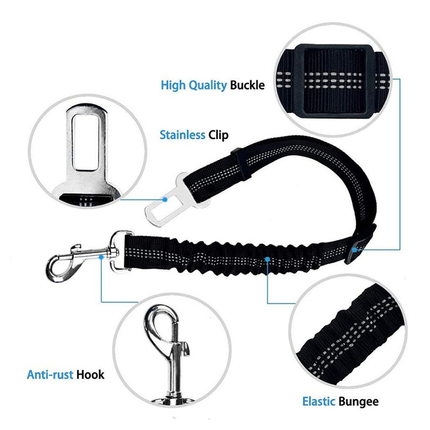 Ceinture de sécurité réglable pour animaux