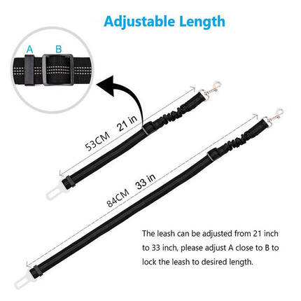 Ceinture de sécurité réglable pour animaux